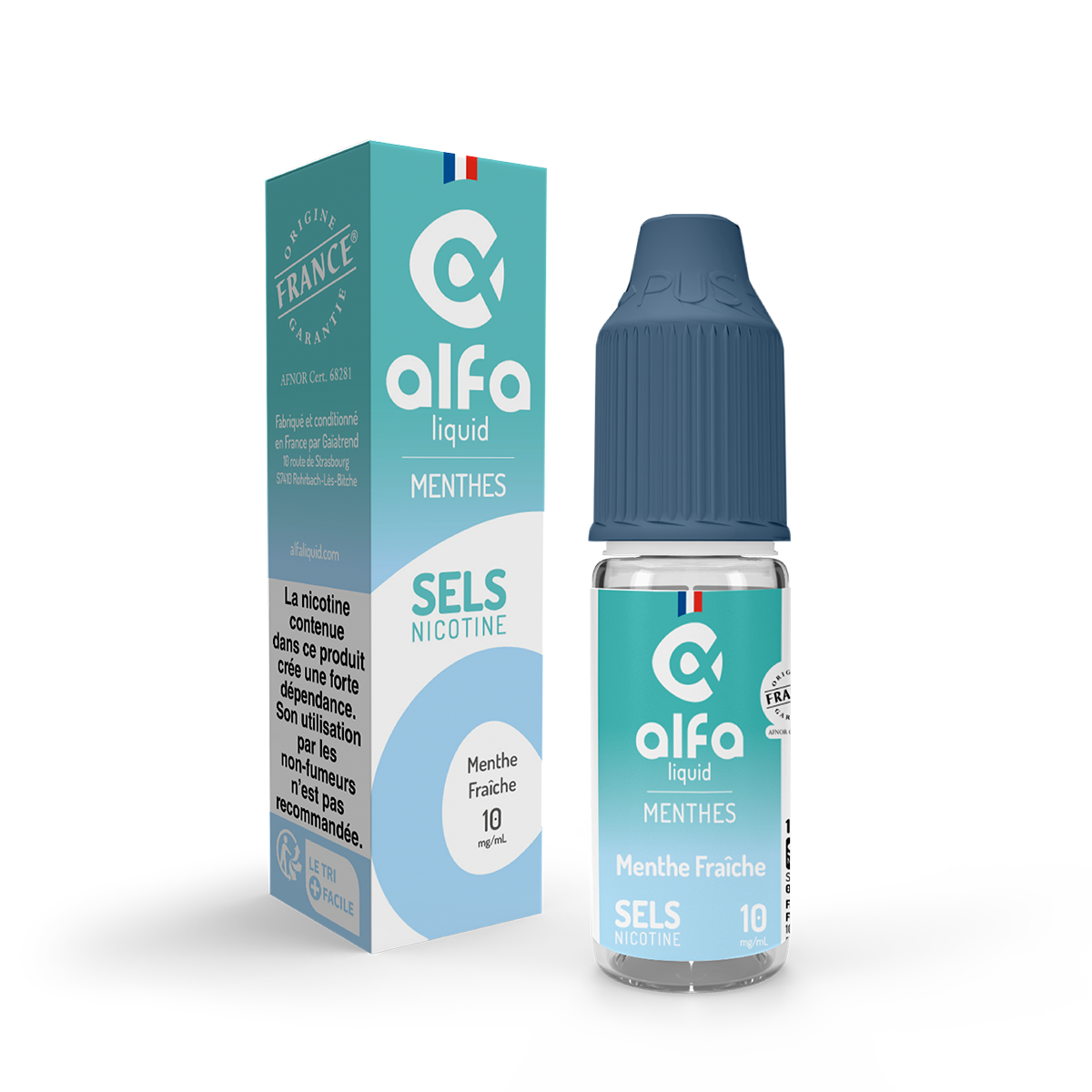 Liquide Menthe Fraîche Sels de Nicotine Alfa