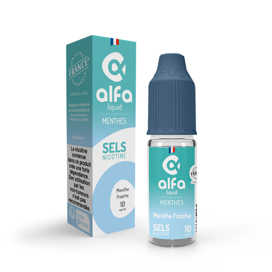 Liquide Menthe Fraîche Sels de Nicotine Alfa