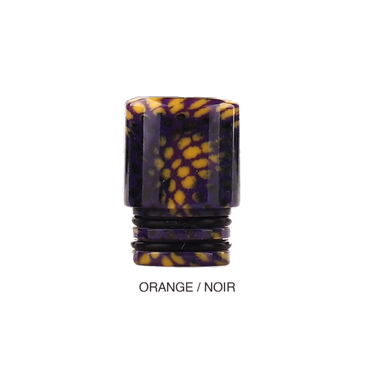 Drip Tip 510 Orange et Noir E-Cig Power