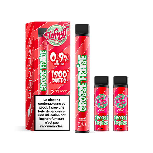 Wpuff 1800 Grosse Fraise Liquideo