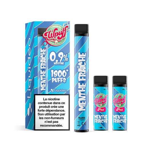 Wpuff 1800 Menthe Fraîche Liquideo