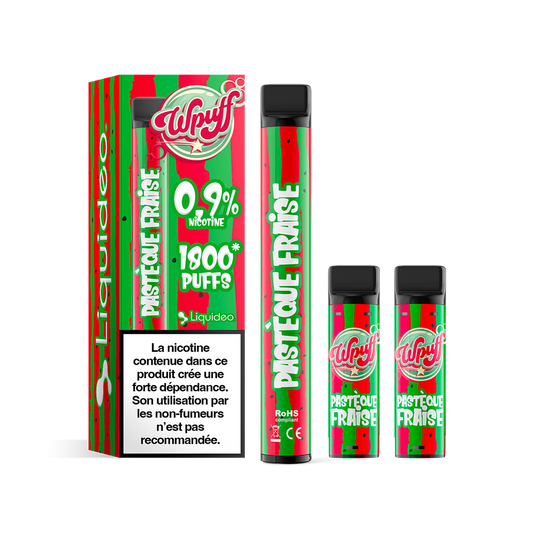 Wpuff 1800 Pastèque Fraise Liquideo