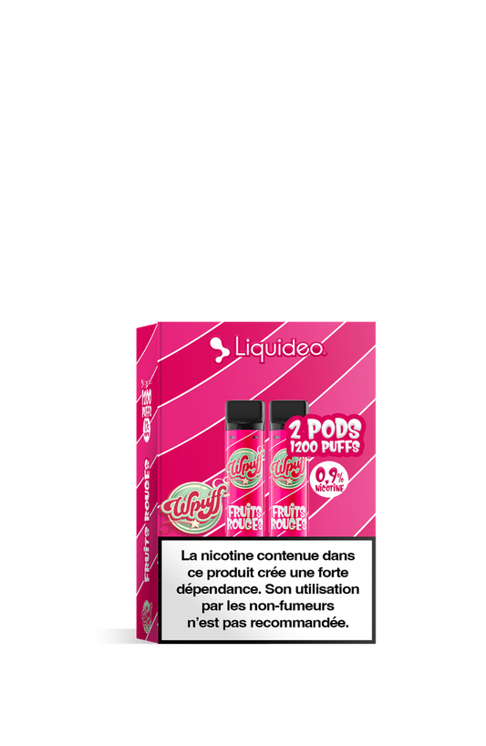 2 Pods Wpuff 1200 Fruits Rouges Liquideo