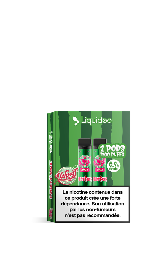 2 Pods Wpuff 1200 Pastèque Liquideo