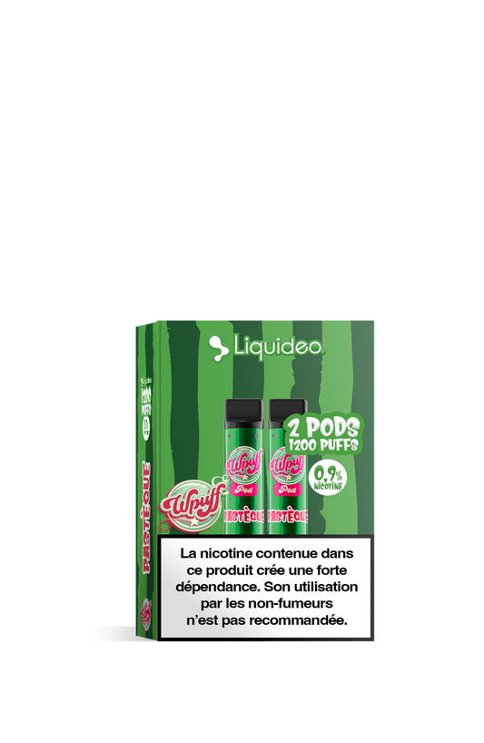 2 Pods Wpuff 1200 Pastèque Liquideo