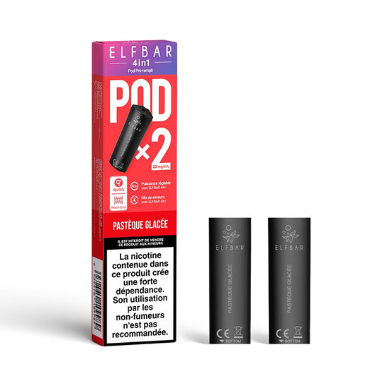 2 Pod Pastèque glacée - 4in1 - 20mg  - Elfbar