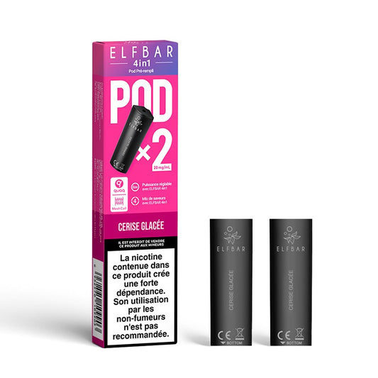 2 Pod Cerise glacée- 4in1 - 20mg  - Elfbar