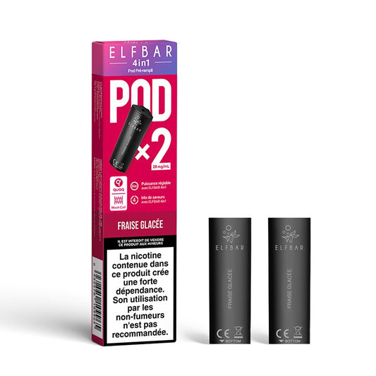 2 Pod Fraise glacée - 4in1 - 20mg  - Elfbar