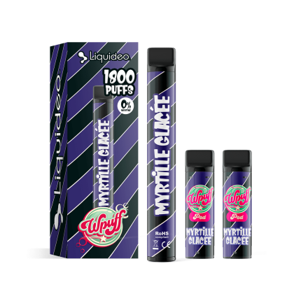 Wpuff 1800 Myrtille Glacée Liquideo