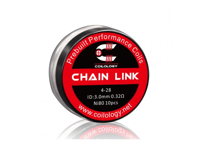 Reconstructible 10 Coils Chain Link Ni80 0,32ohm Coilology