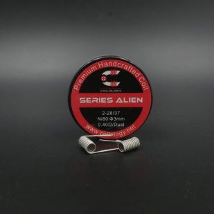 Reconstructible 2 coils Series Alien Ni80 0,4ohm Coilology