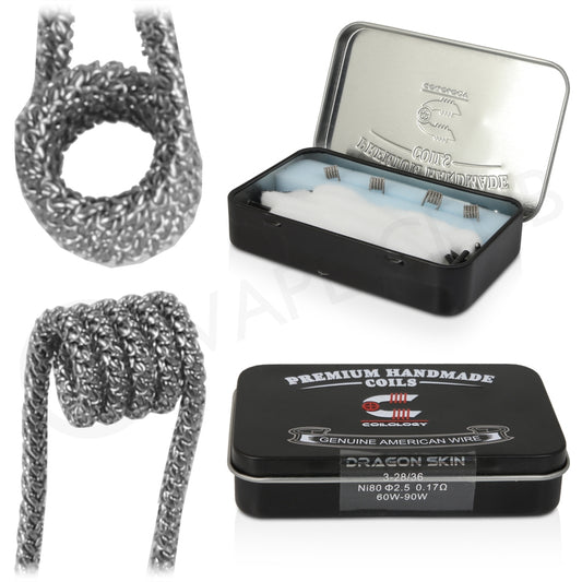 Reconstructible 4 Coils American Wire Dragon Skin Ni80 0,17ohm Coilology